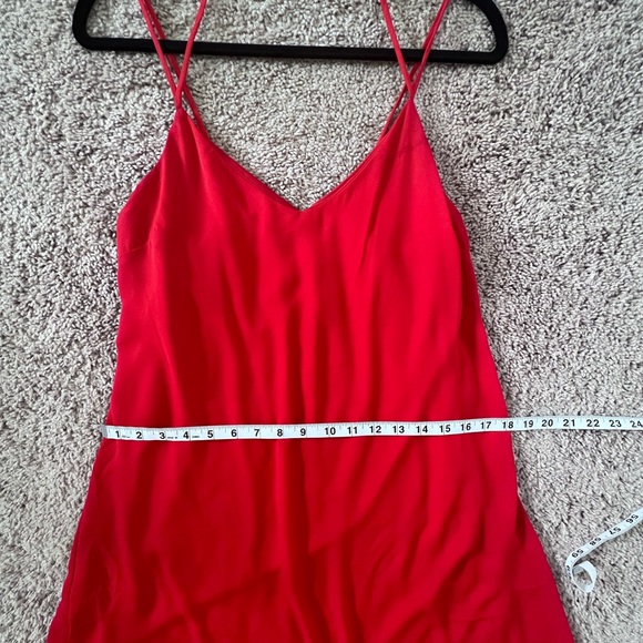 Red Cross Spaghetti Strap Shift Mini Dress - Picture 6 of 6